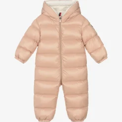 Baby Girls Pink Down Salongo Snowsuit