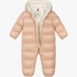 Baby Girls Pink Down Salongo Snowsuit