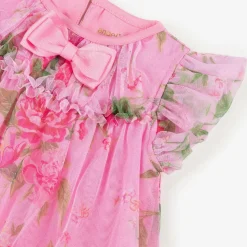 Baby Girls Pink Floral Tulle Dress