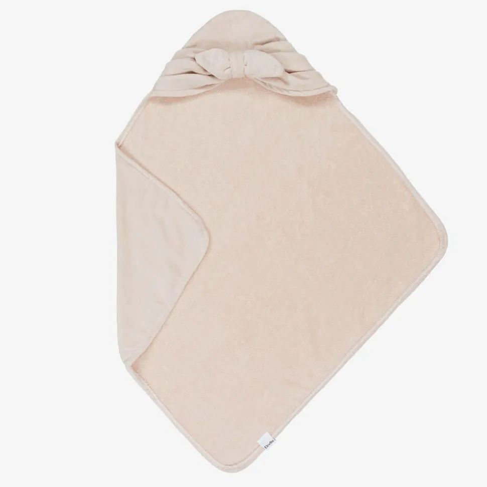 Baby Girls Pink Hooded Cotton Towel