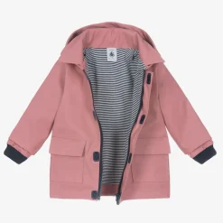 Baby Girls Pink Hooded Raincoat