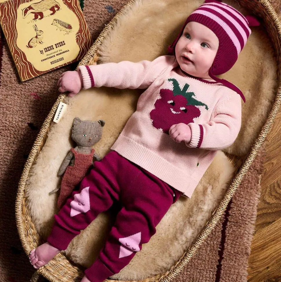 Baby Girls Pink Knitted Cotton Jumper