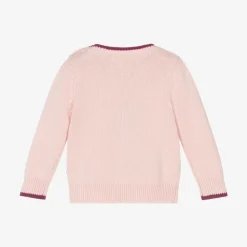 Baby Girls Pink Knitted Cotton Jumper