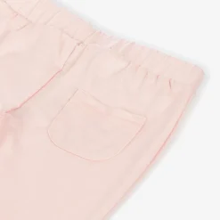 Baby Girls Pink Merino Wool Joggers