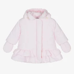 Baby Girls Pink Padded Coat