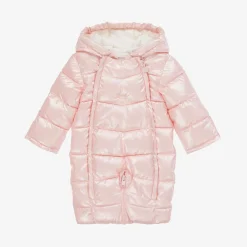 Baby Girls Pink Padded Snowsuit