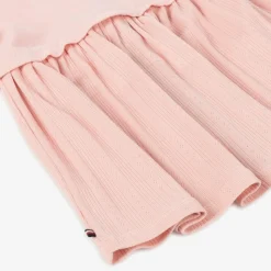 Baby Girls Pink Piqué & Pointelle Dress