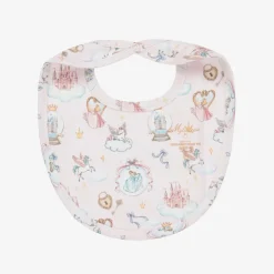 Baby Girls Pink Princess Print Bib