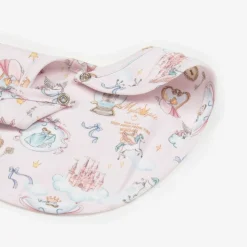 Baby Girls Pink Princess Print Bib
