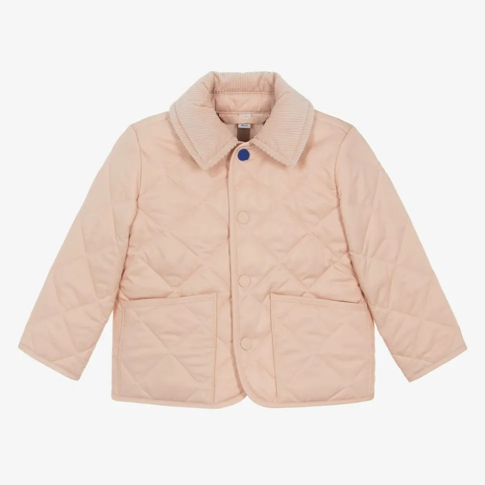 Baby Girls Pink Quilted Jacket