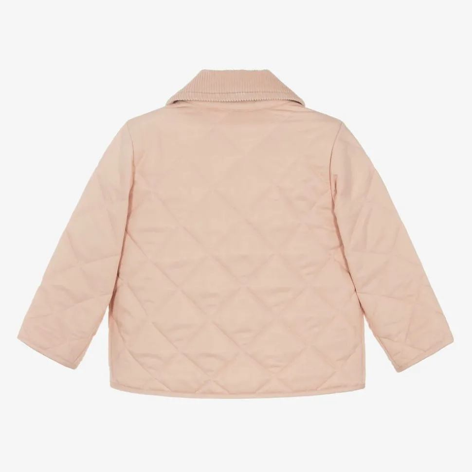 Baby Girls Pink Quilted Jacket