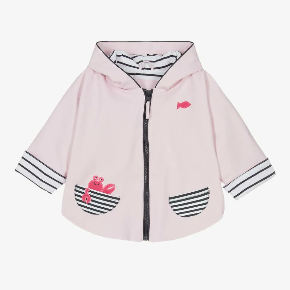 Baby Girls Pink Rain Cape