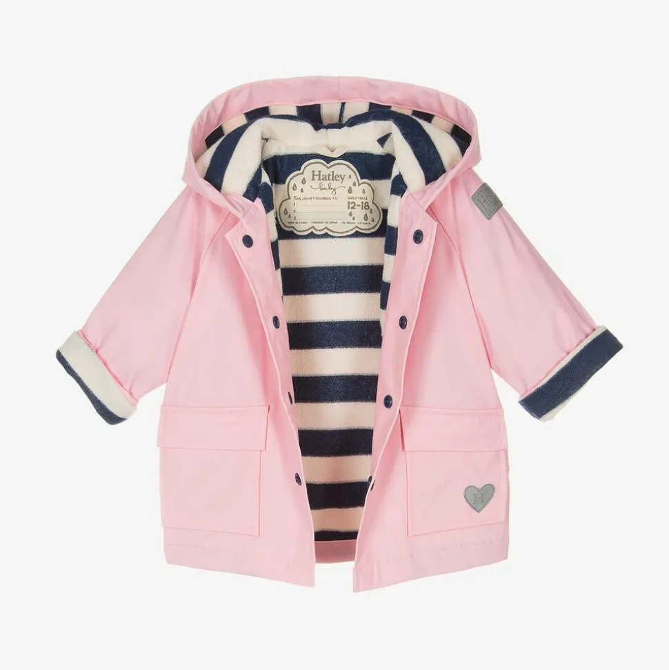 Baby Girls Pink Raincoat