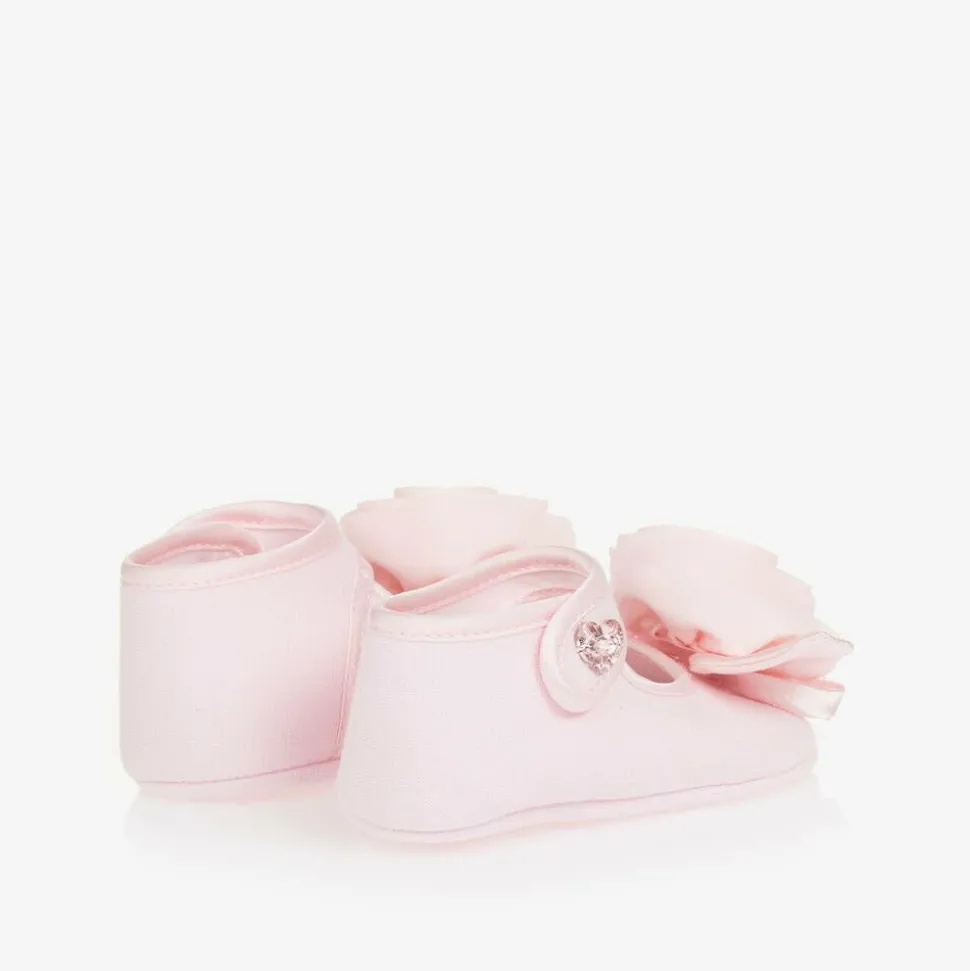 Baby Girls Pink Rose Pre-Walker Shoes