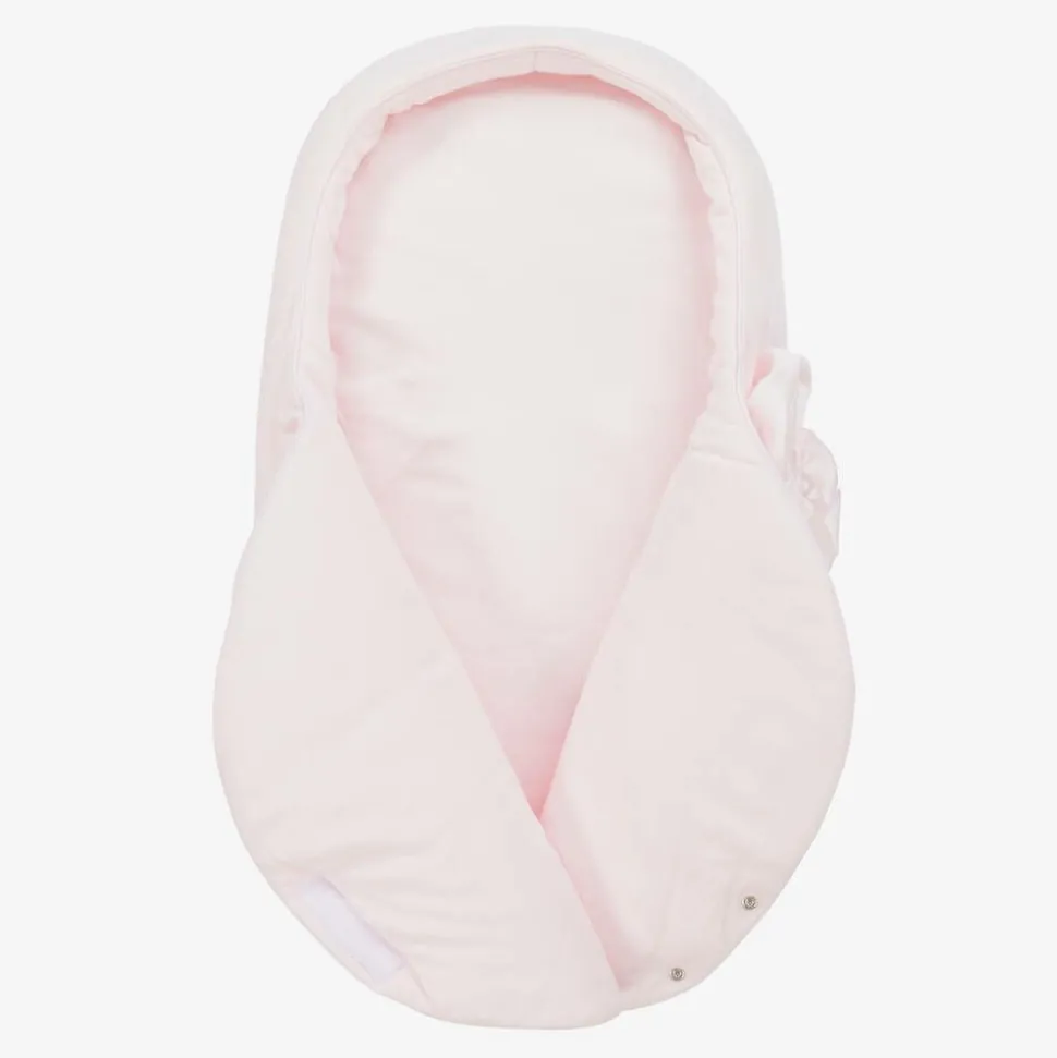 Baby Girls Pink Velour Nest (69cm)