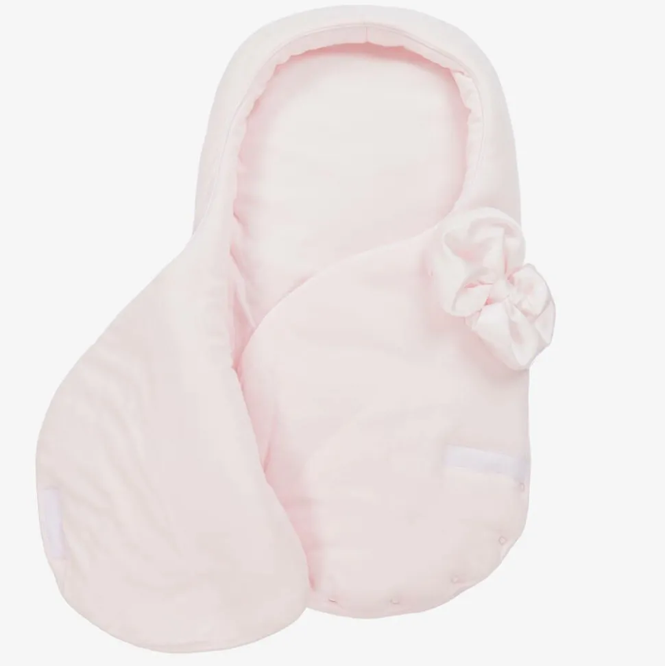 Baby Girls Pink Velour Nest (69cm)