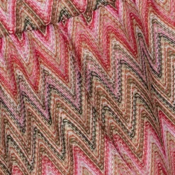 Baby Girls Pink Zigzag Weave Dress