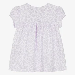 Baby Girls Purple Cotton Summer Gardens Dress