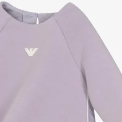 Baby Girls Purple Cotton Jersey Dress