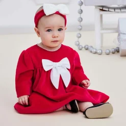 Baby Girls Red Christmas Magic Dress