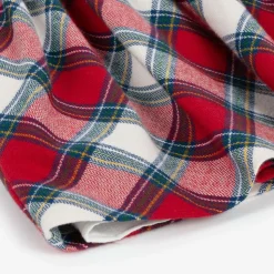 Baby Girls Red Tartan Cotton Dress