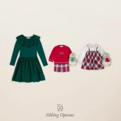 Baby Girls Red Tartan Cotton Dress
