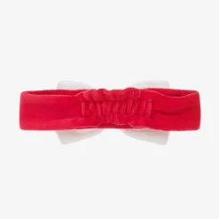 Baby Girls Red Velour Christmas Magic Headband