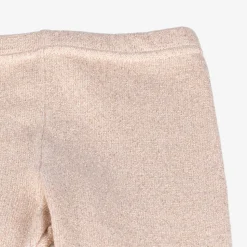 Baby Girls Rose Gold Lurex Leggings