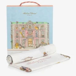 Baby Girls White Balloons Swaddle (97cm)