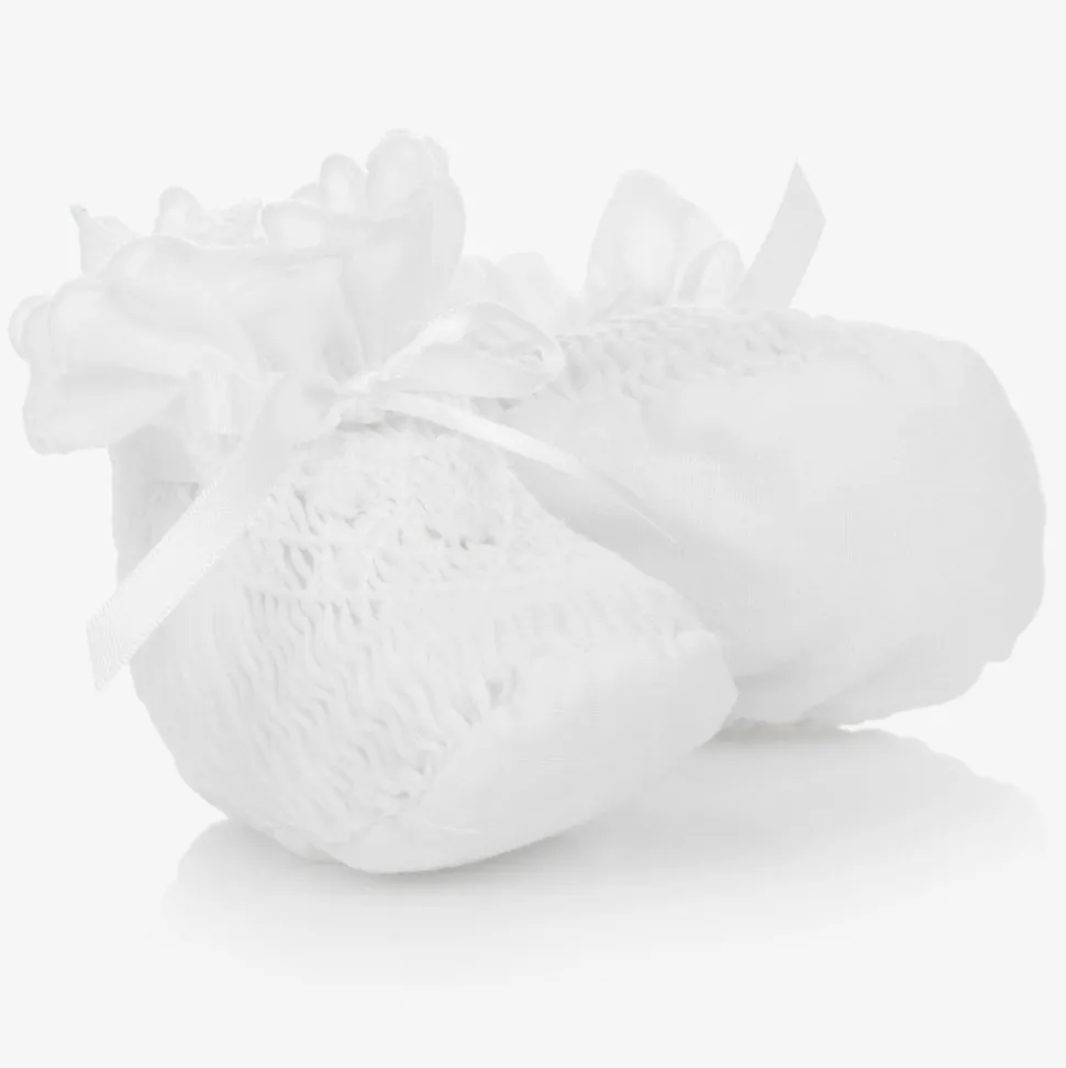 Baby Girls White Booties