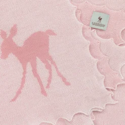 Baby Girls White Cotton & Pink Wool Gift Set