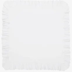 Baby Girls White Cotton Blanket (90cm)