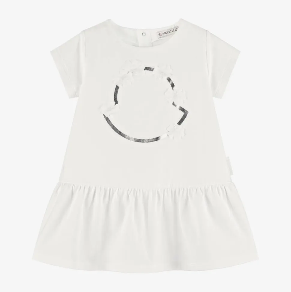 Baby Girls White Cotton Dress