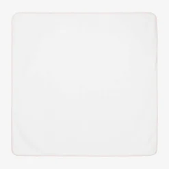 Baby Girls White Cotton Hooded Towel (100cm)