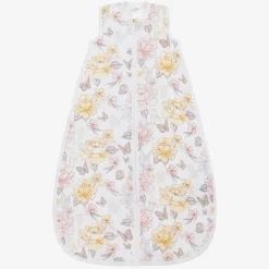 Baby Girls White Cotton Sleeping Bag