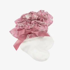 Baby Girls White Ruffle Socks