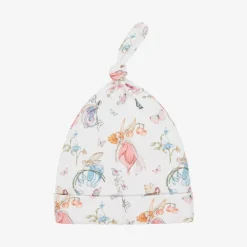 Baby Girls White Supima Cotton Daphne Hat