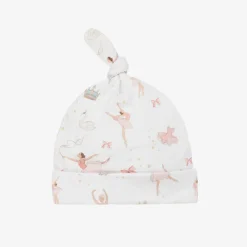 Baby Girls White Supima Cotton Opera Hat