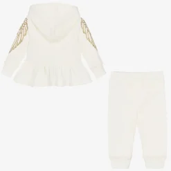 Baby Girls White Tracksuit