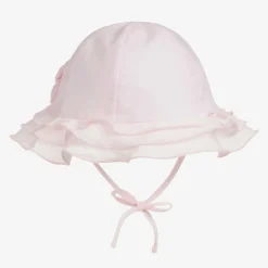 Baby Pink Polycotton Sun Hat