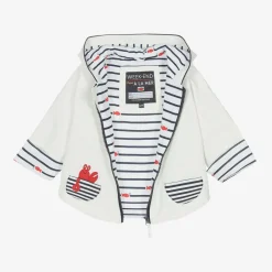 Baby White Hooded Rain Cape