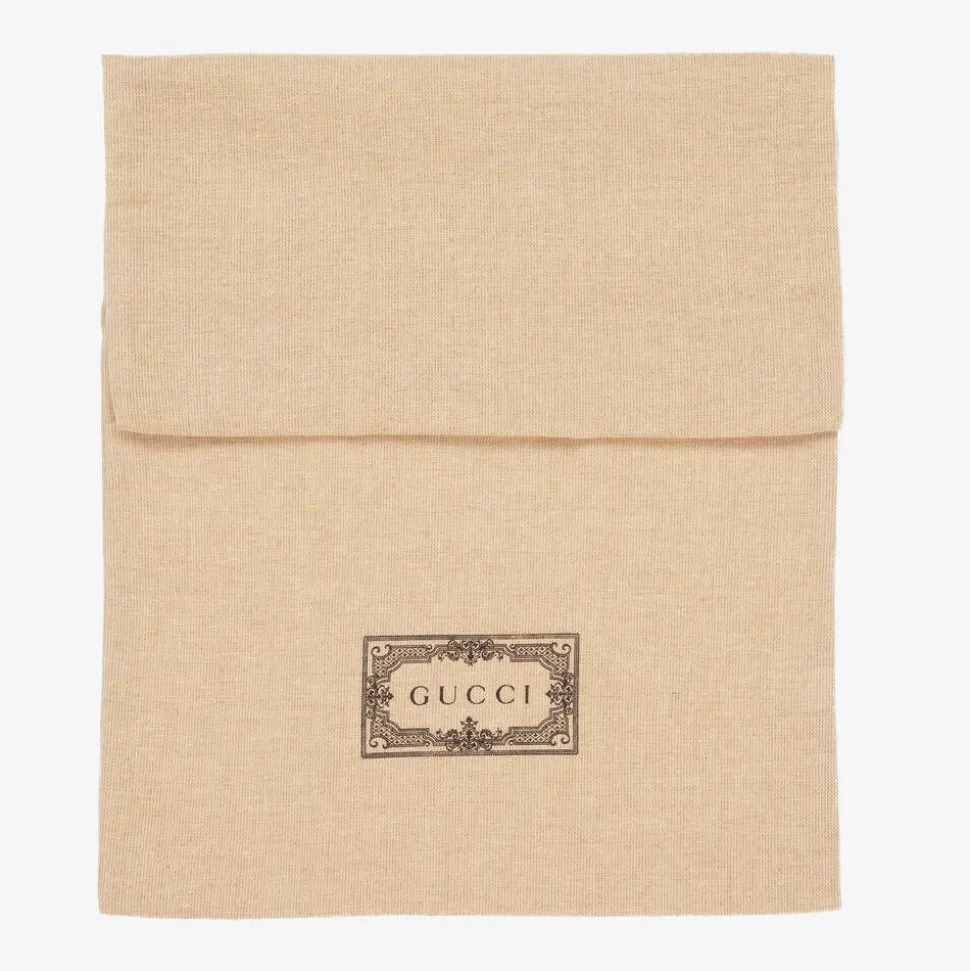 Beige & Brown GG Canvas Hat