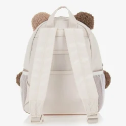 Beige Bouclé Teddy Bear Backpack (25cm)