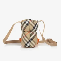 Beige Check Duck Bottle Holder (18cm)