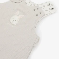 Beige Cotton Bunny Sleeping Bag (73cm)