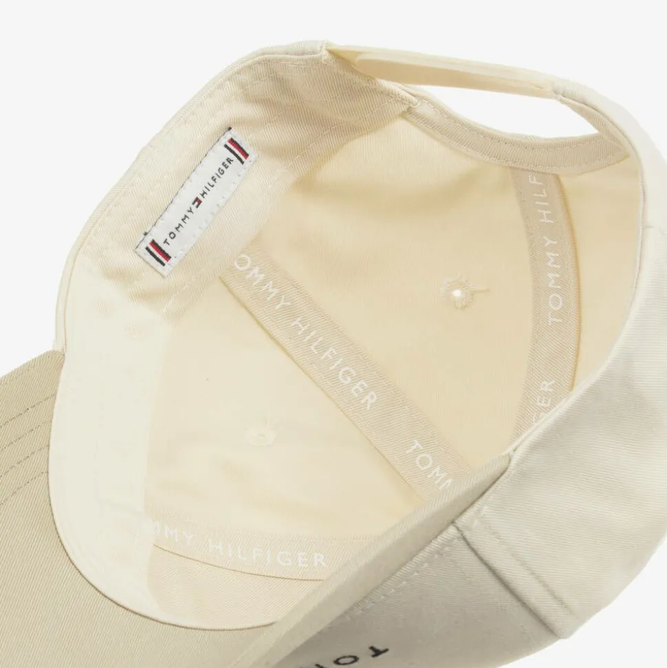 Beige Cotton Cap