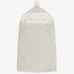 Beige Cotton Knit Baby Nest (75cm)