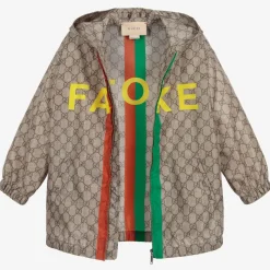 Beige Fake/Not GG Nylon Jacket