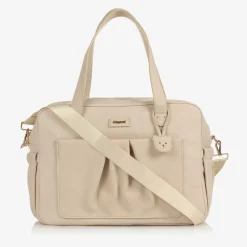 Beige Faux Leather Changing Bag (40cm)