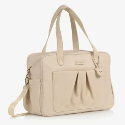 Beige Faux Leather Changing Bag (40cm)